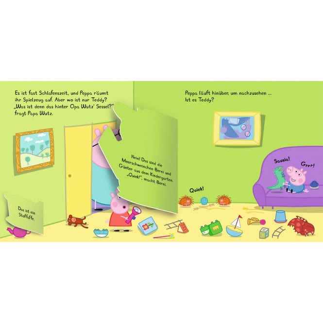 Peppa Wutz - Wo ist Peppas Teddy? - Mein Gutenacht-Klappenbuch