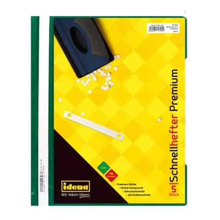 Idena Schnellhefter A4 PP 5er Premium grün
