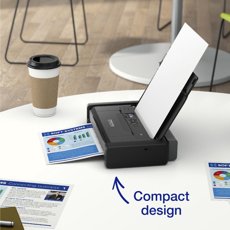 EPSON WF-110W Imprimante portable jet d'encre A4 couleur Wifi Workforce