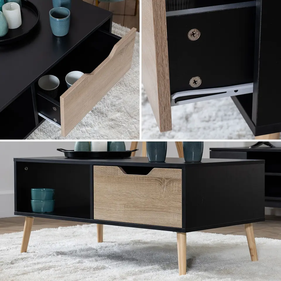 Happy Garden Salontafel FREJA - Zwart - MDF