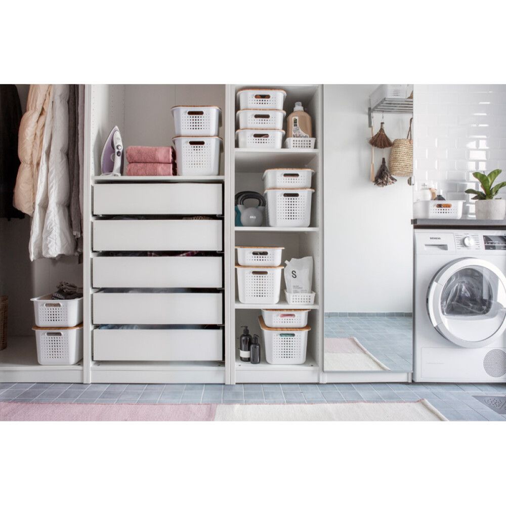OPPBEVARINGSKURV SMARTSTORE BASKET 6L RESIRKULERT HVIT