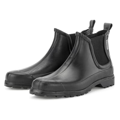 Damenstiefelette Kautschuk-Gummi, Schwarz