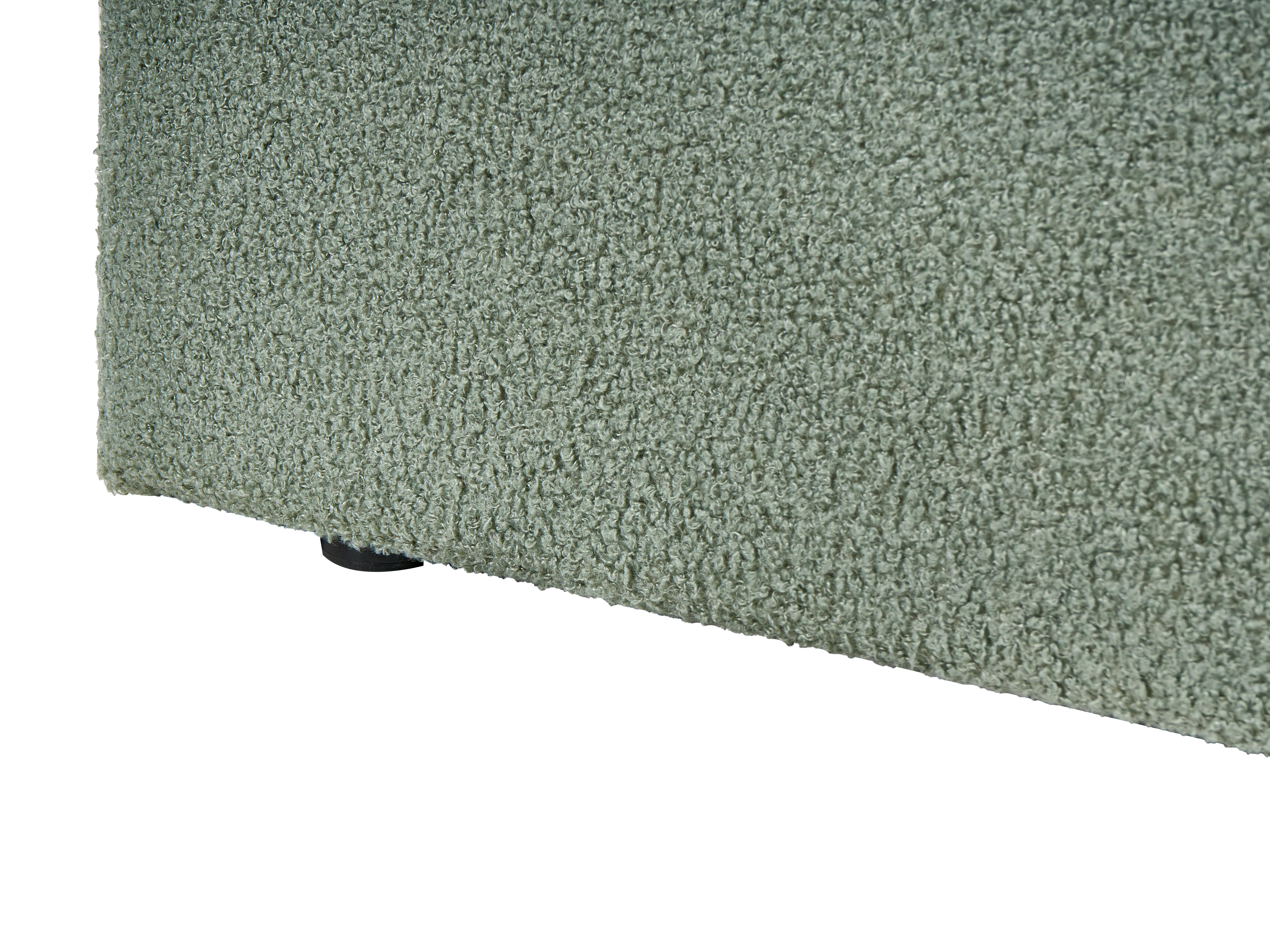 Bed met opbergruimte Bouclé VION 180 x 200 cm Groen