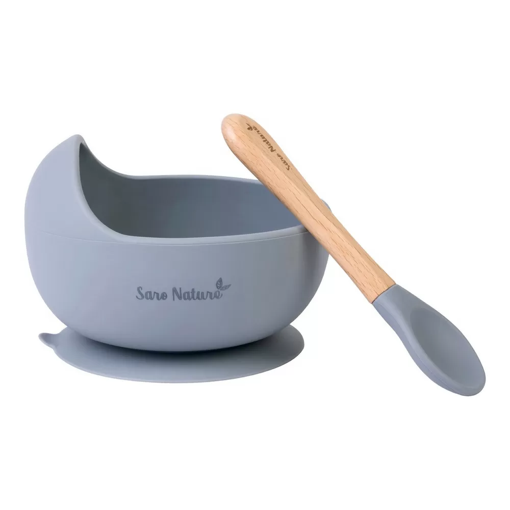 SARO BABY Nordic Wave Spisesæt - Mint - 1 stk.