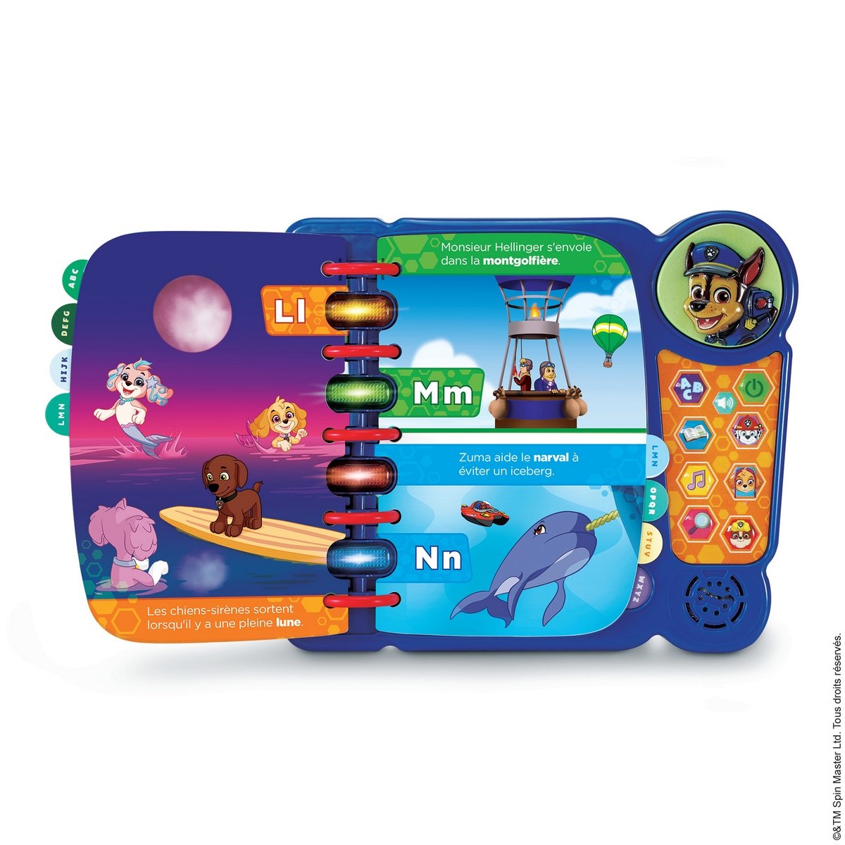 Livre jeu alphabet La Pat'Patrouille