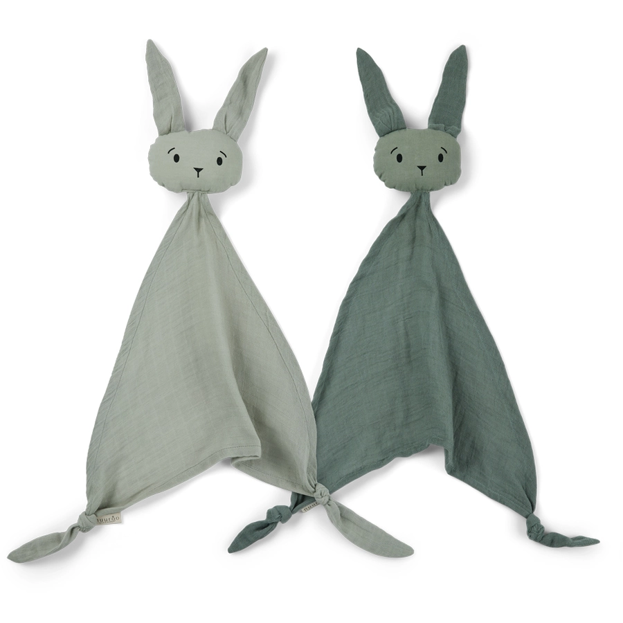nuuroo Kuscheltuch Ado 2er Set Light greenWarm green