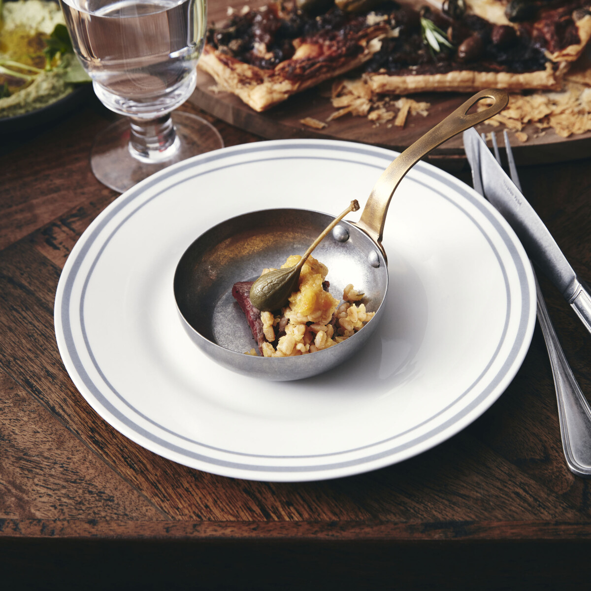 Nicolas Vahé - Tallerken - Middag - Bistro - Grå - Ø 27 CM - 4 Stk