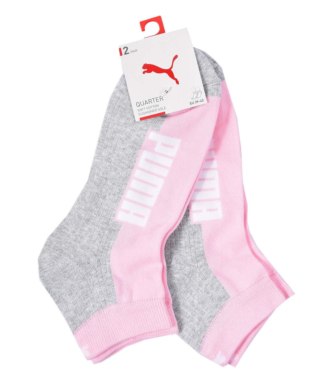 Chaussettes PUMA Socquettes CUSHIONED QUARTER Pack de 2 Paires CUSHIONED QUARTER 004