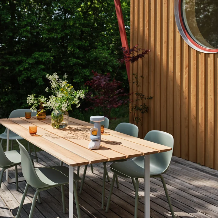 Muuto - Fiber Outdoor Stuhl, anthrazit schwarz