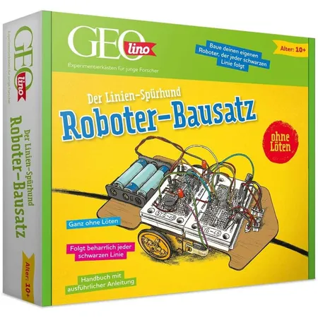 Franzis GEOlino -Roboter-Bausatz - Linienspürhund - zum Stecken
