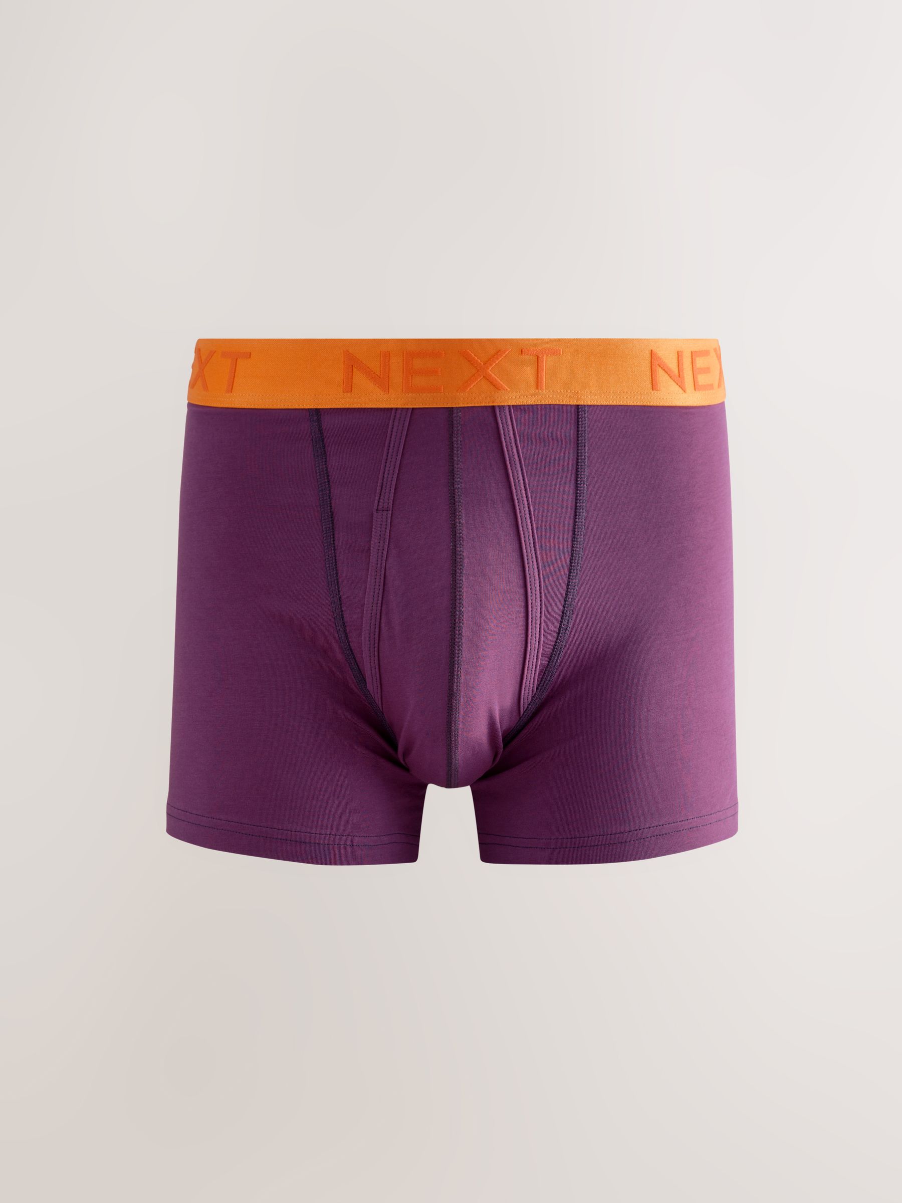 Helder oranje/groen/geel contrast - Verpakking van 10 - Boxershorts met A-voorkant