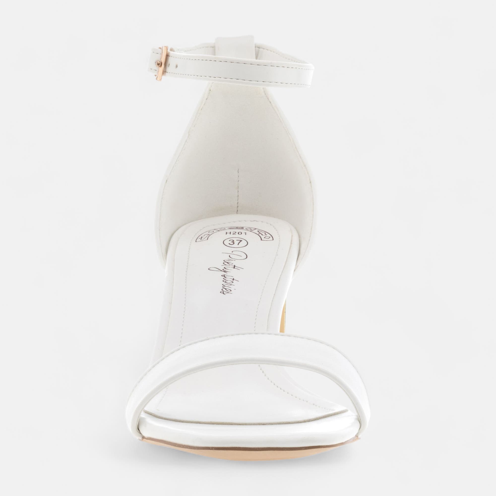 Nu-pieds à talon Femme blanc