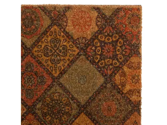 Tapis en PVC imprimé rouge 45x75