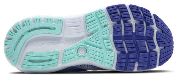 Chaussures Running Brooks Ghost 16 Blanc/Bleu Femme