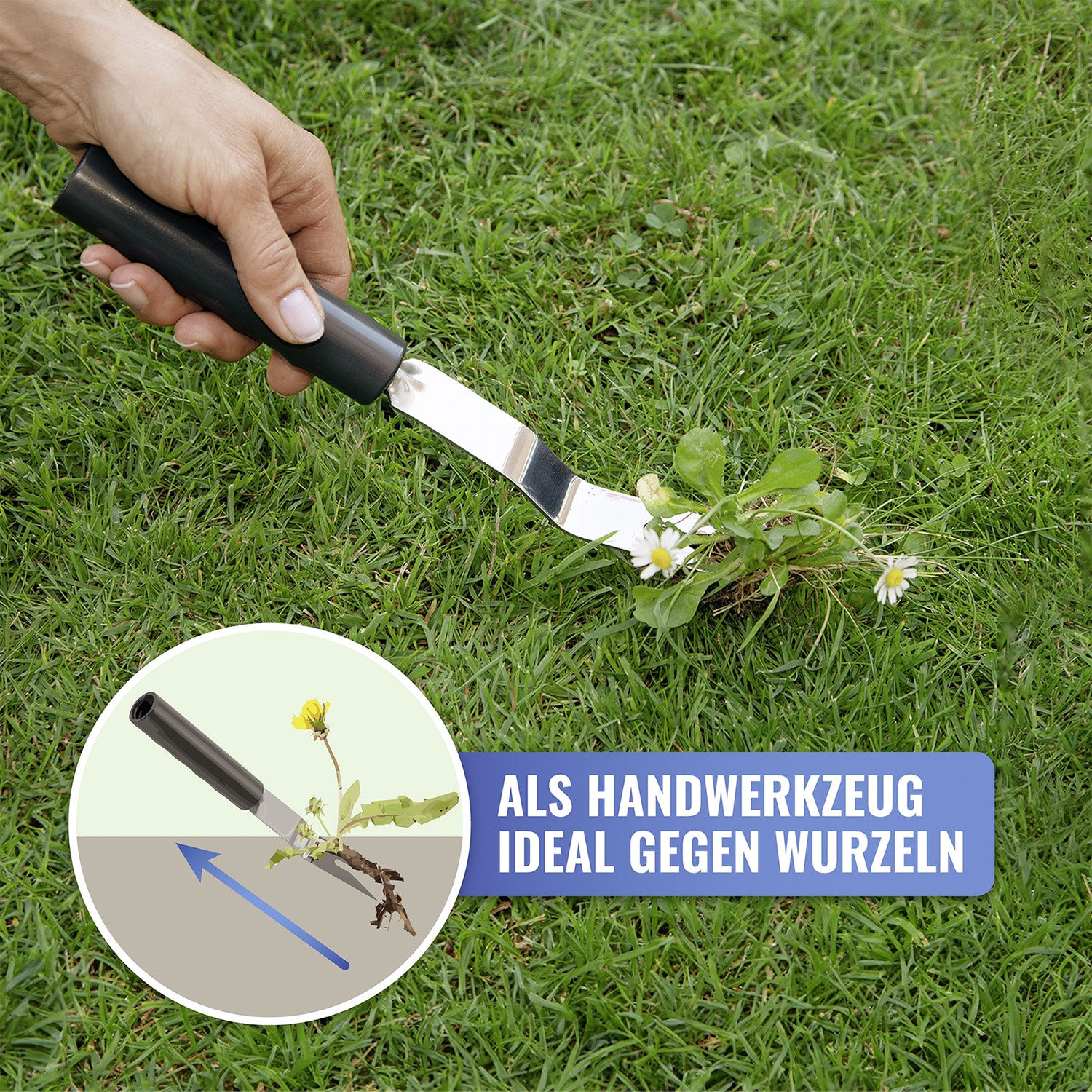 Unkrautstecher mit Teleskopstiel