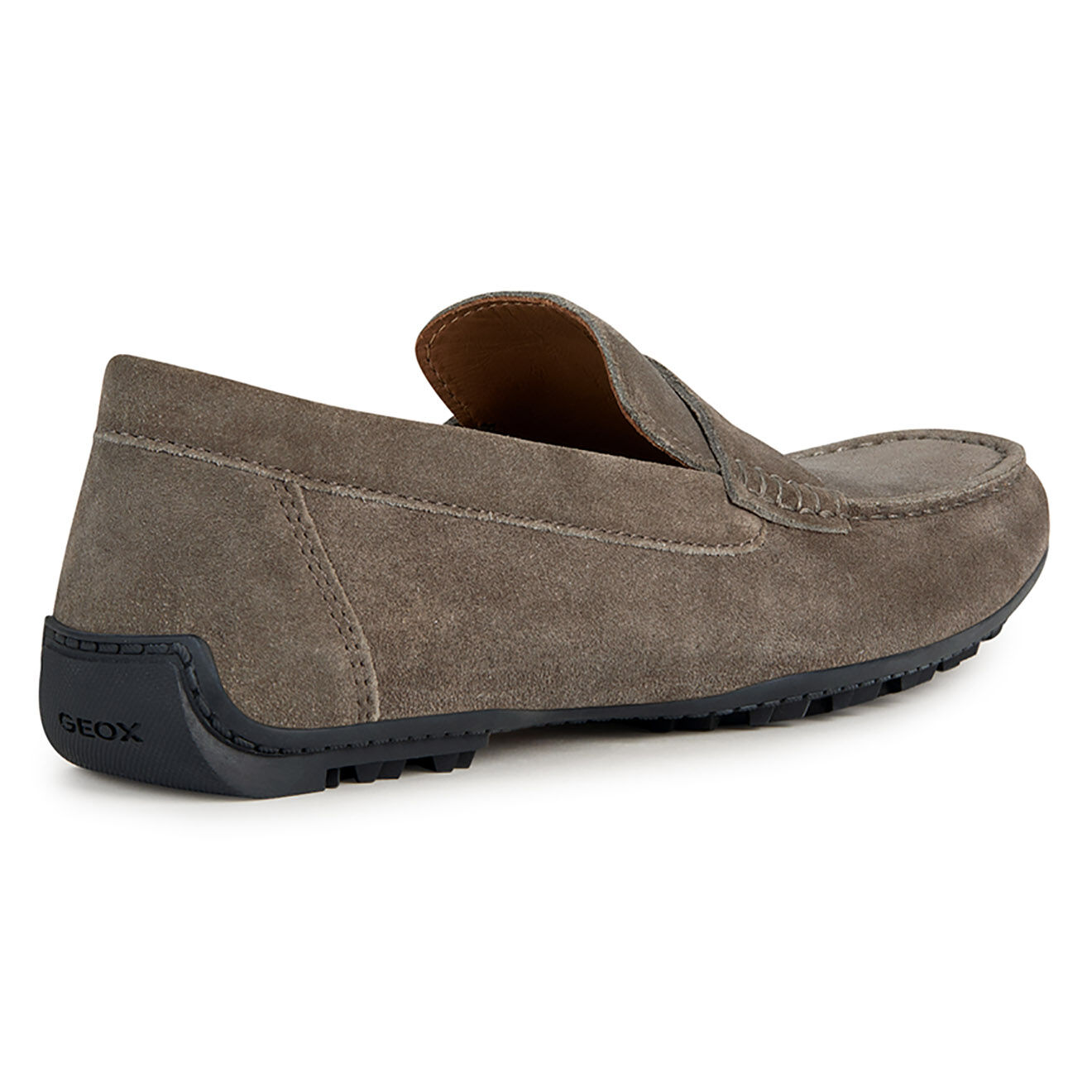 Geox Mocassins en Velours de Cuir Kosmopolis taupe