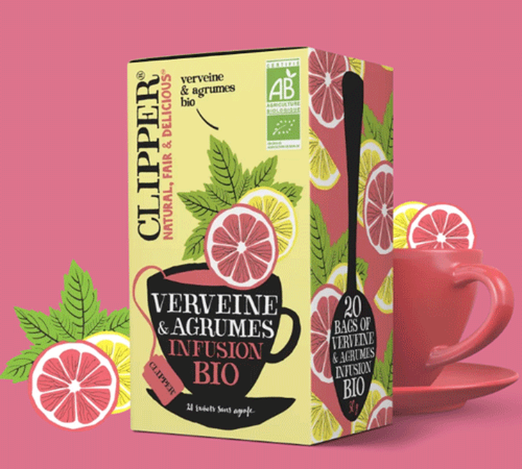 Infusion Verveine agrumes bio - 20 sachets - CLIPPER