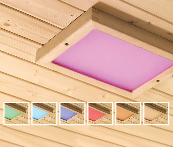 Karibu-Premium-LED-Farblichtanwendung für die Sauna