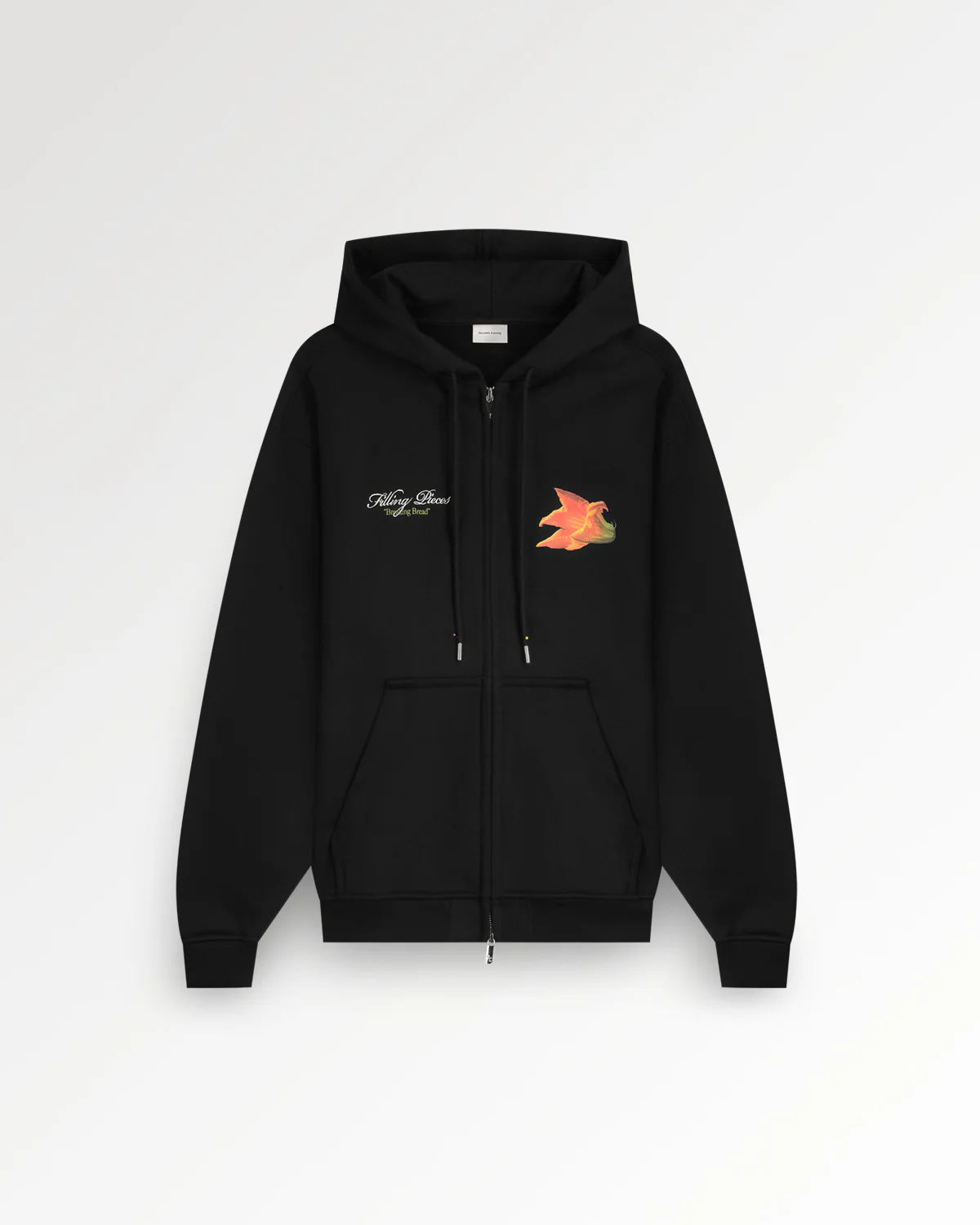 Zip Hoodie Zucchini Black