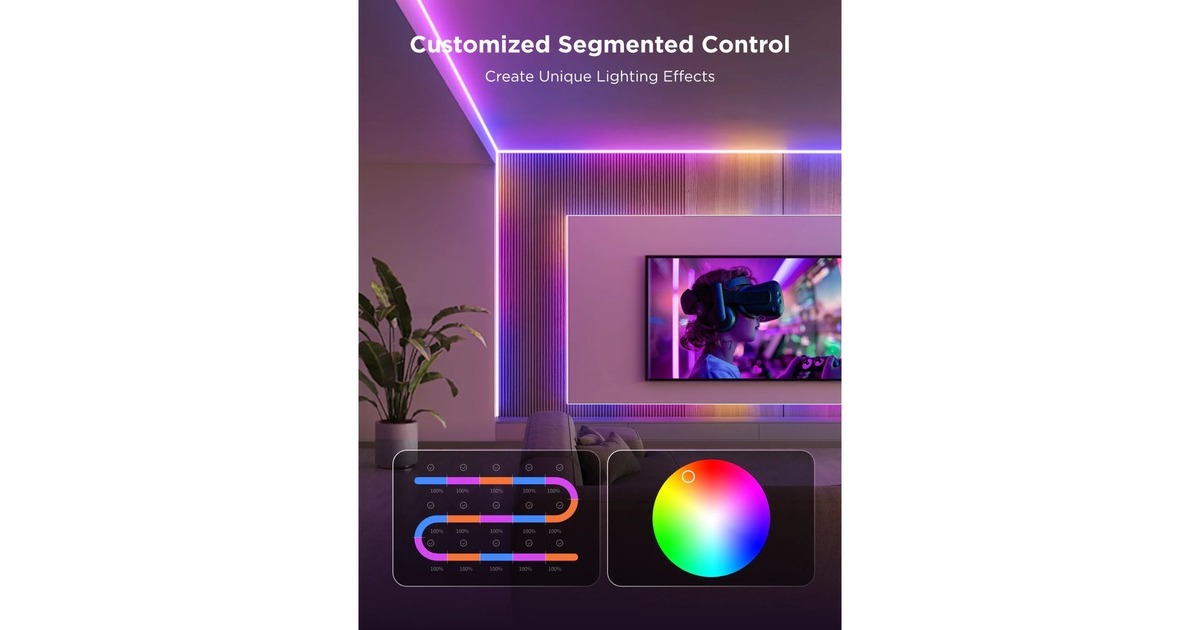 GoveeCOB Strip Light Pro ledstrip  (3 meter, 2,4GHz wifi, Bluetooth)