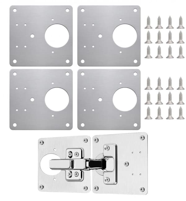 Reparasjonsplate for hengsler 4-pk