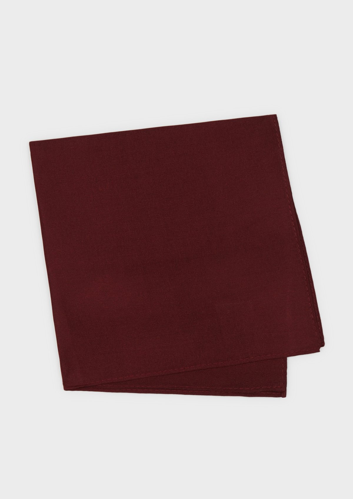 Pochette en soie unie bordeaux