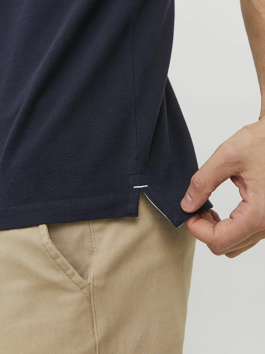JACK & JONES<br>Camisa polo de manga curta em malha piqué