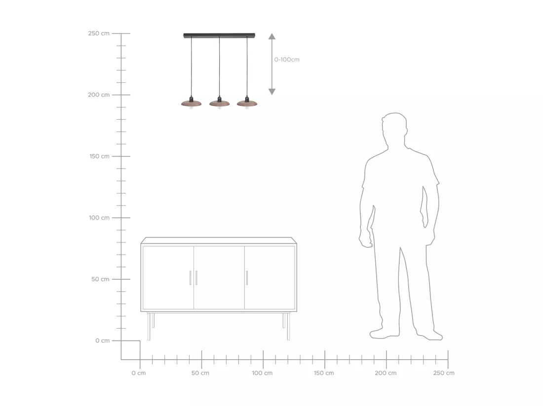 Lampe suspension MANJEERA Bois Marron foncé