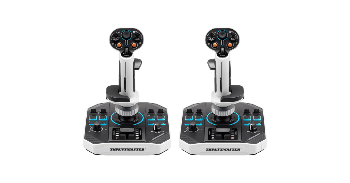 ThrustmasterSol-R 2 HOSAS Space Sim Duo joystick  (Zwart/wit)