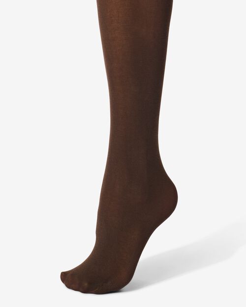 collant épais coton 100 deniers marron