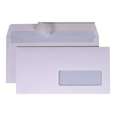 La Couronne - 200 Enveloppes C5 162 x 229 mm - 100 gr - fenêtre 45x100 mm - blanc - bande auto-adhésive