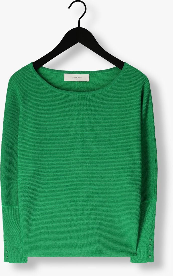 NUKUS groene nukus trui batwing pullover lurex
