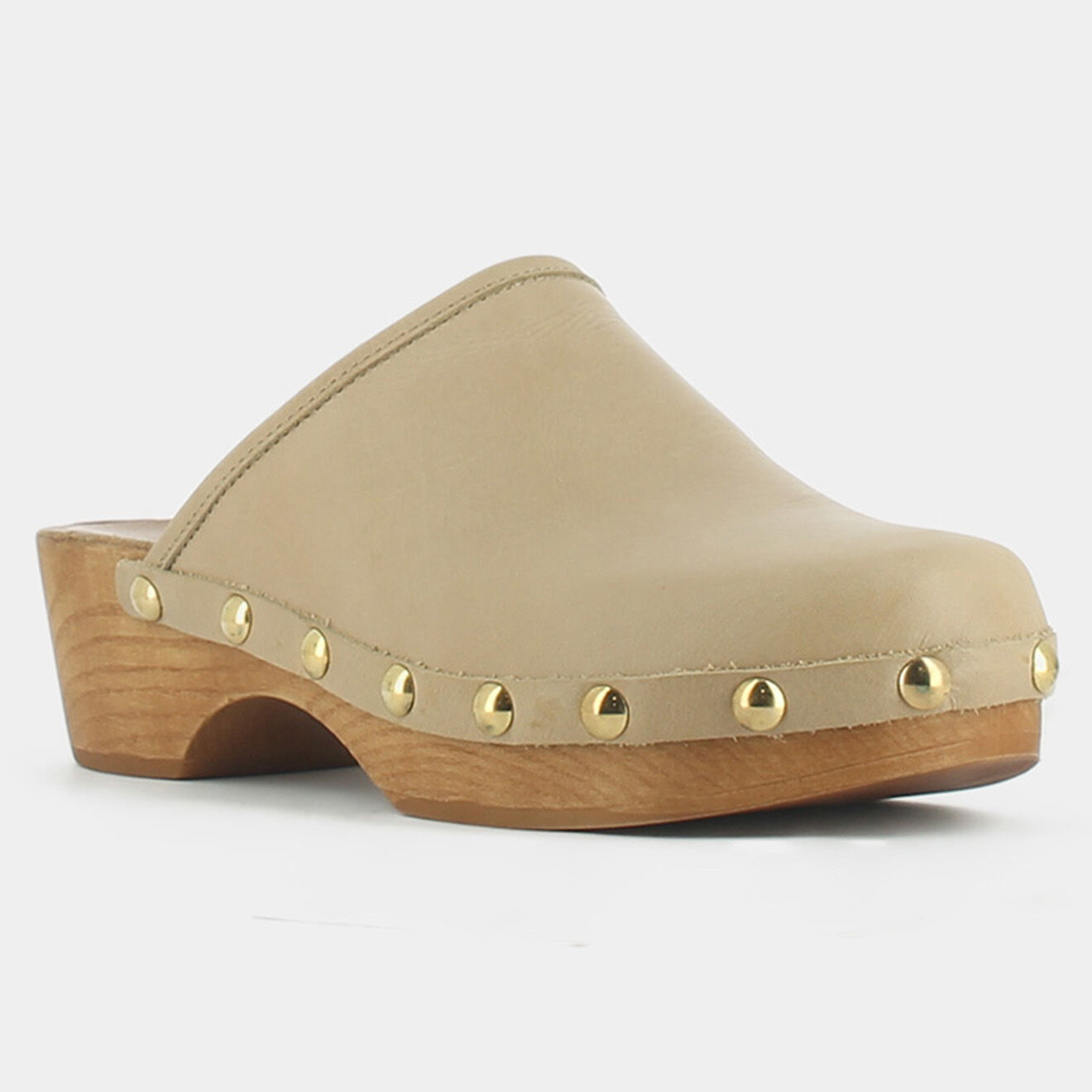 Jonak Sabots en Cuir Madeleine camel - Talon 5 cm