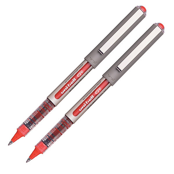 2 rollers Uni Ball Eye coloris rouge