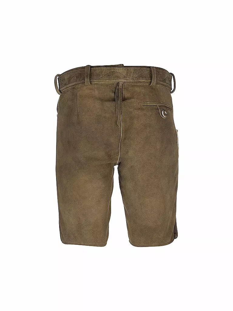 SPIETH & WENSKY Lederhose Bisam braun