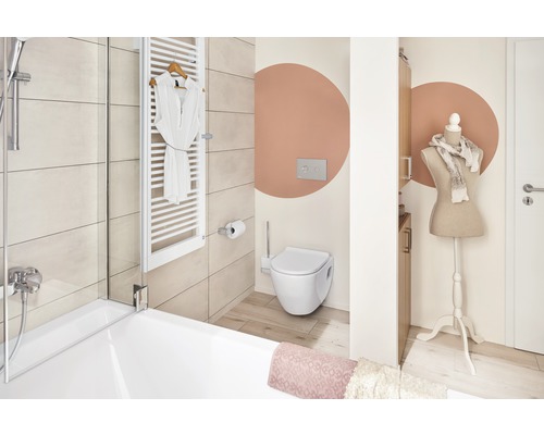 form&style wandclosetset NEVIS 51 wit met toiletzitting en soft-close mechanisme