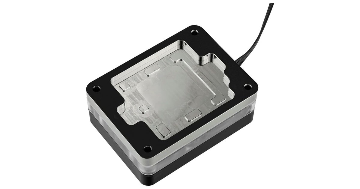 Thermal GrizzlyMycro Direct-Die ARGB heatsink  (Zwart/zilver)