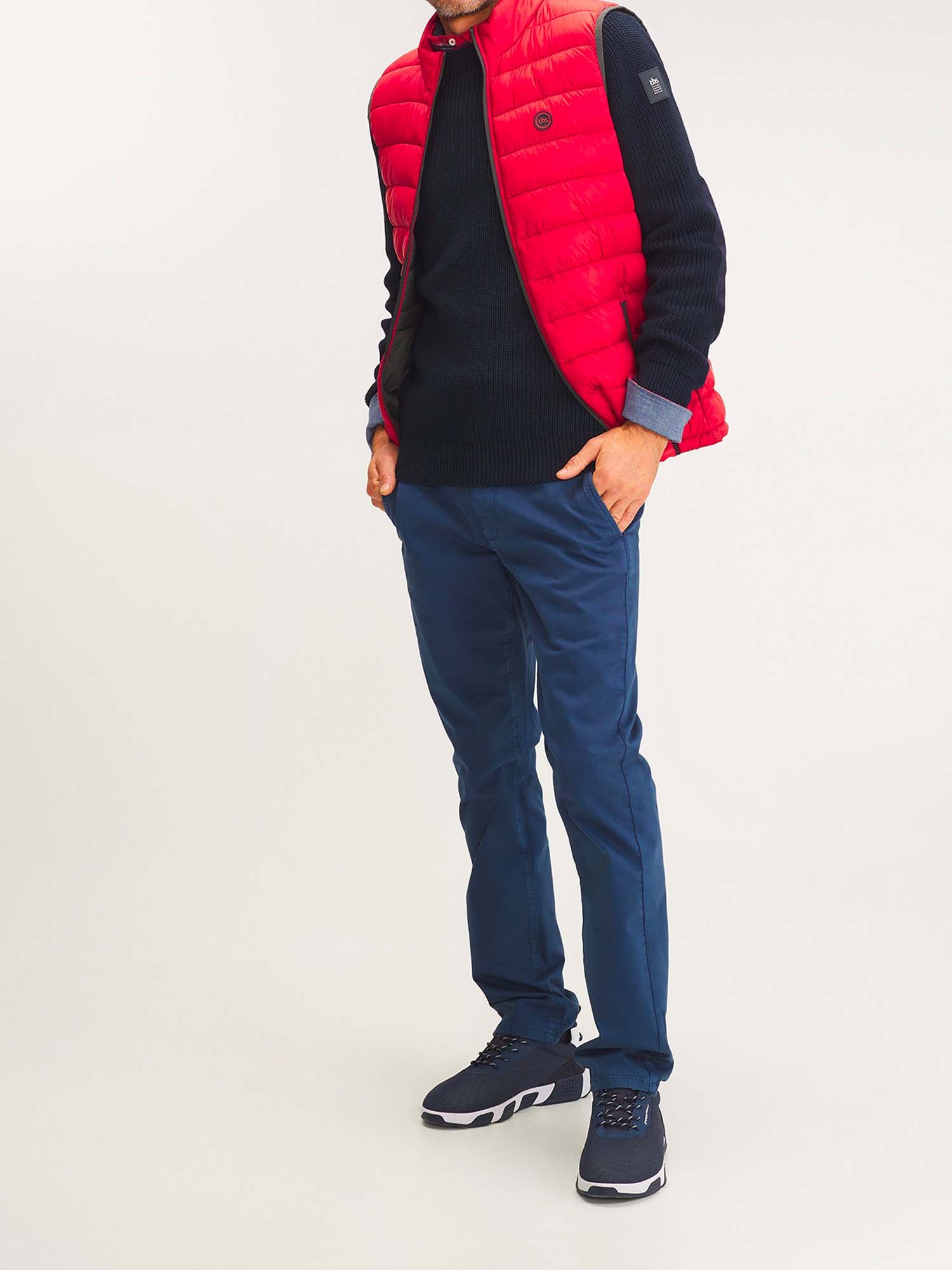 Doudoune Homme Sans Manches Rouge