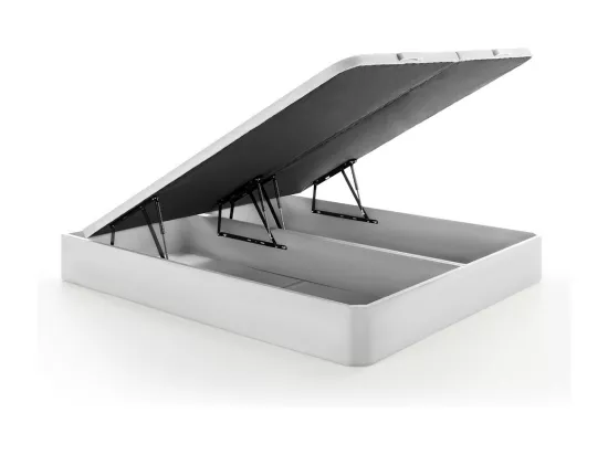 Ensemble 180 x 200 cm sommier coffre blanc + matelas mousse HR et accueil latex ép.30cm - MALINO de YSMÉE