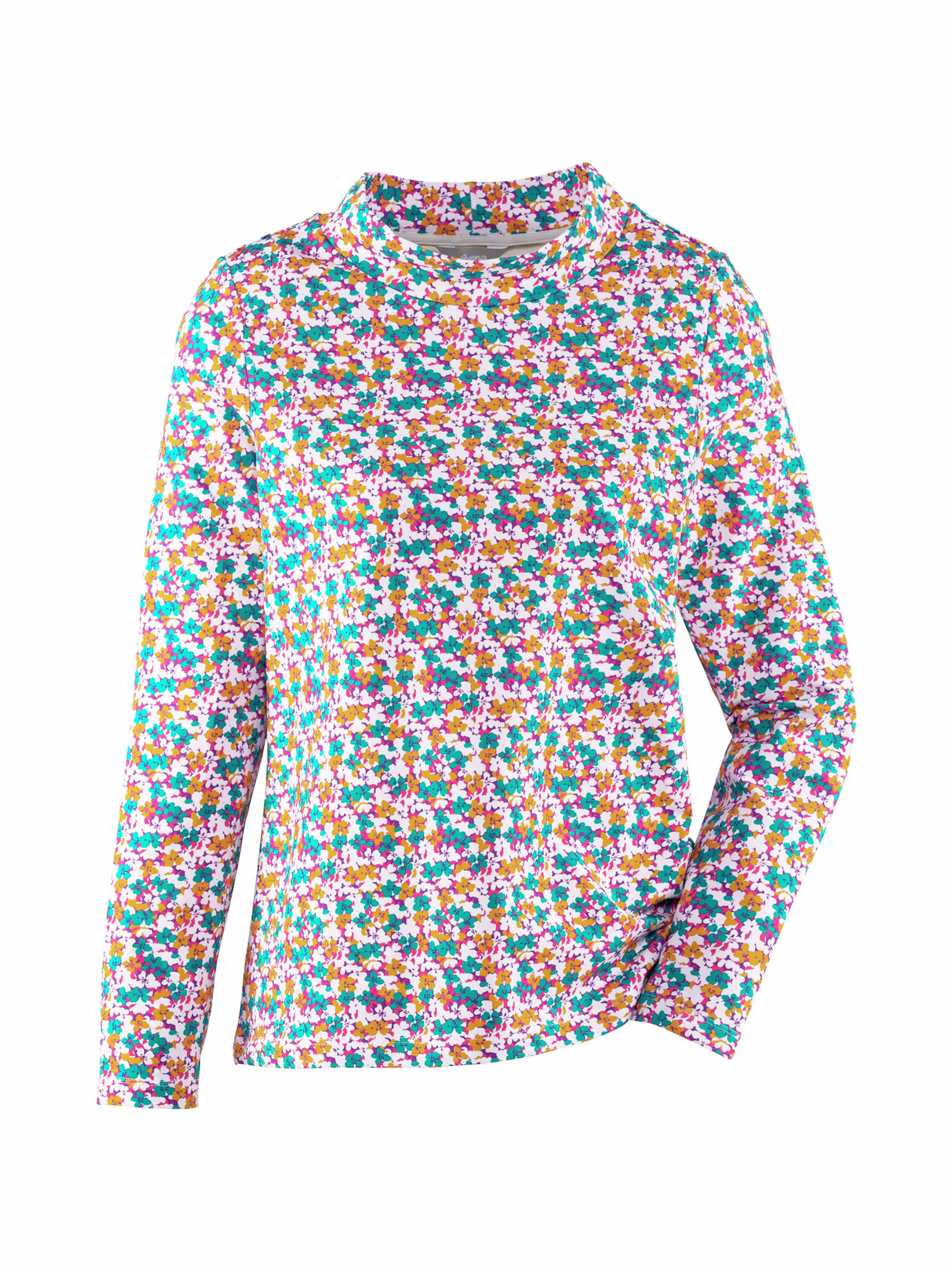 Stehkragen-Shirt Pfirsichweich