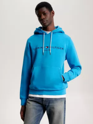 Moletom com capuz e modelagem regular com logo