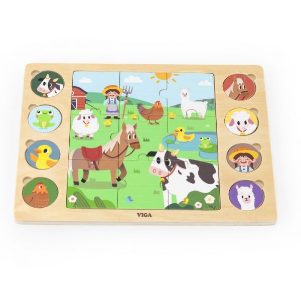 Milly Mally Encontre e Combine Puzzle Viga Fazenda