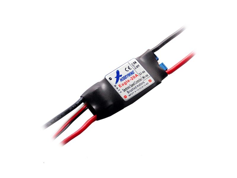 Hobbywing Brushed Regler Eagle 20A 2-3S Brushed ESC für Flugzeugmodelle