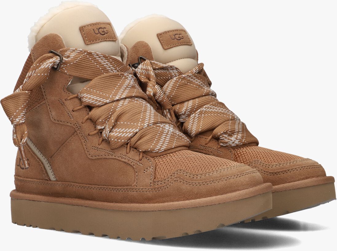 bruine ugg hoge sneakers w highmel