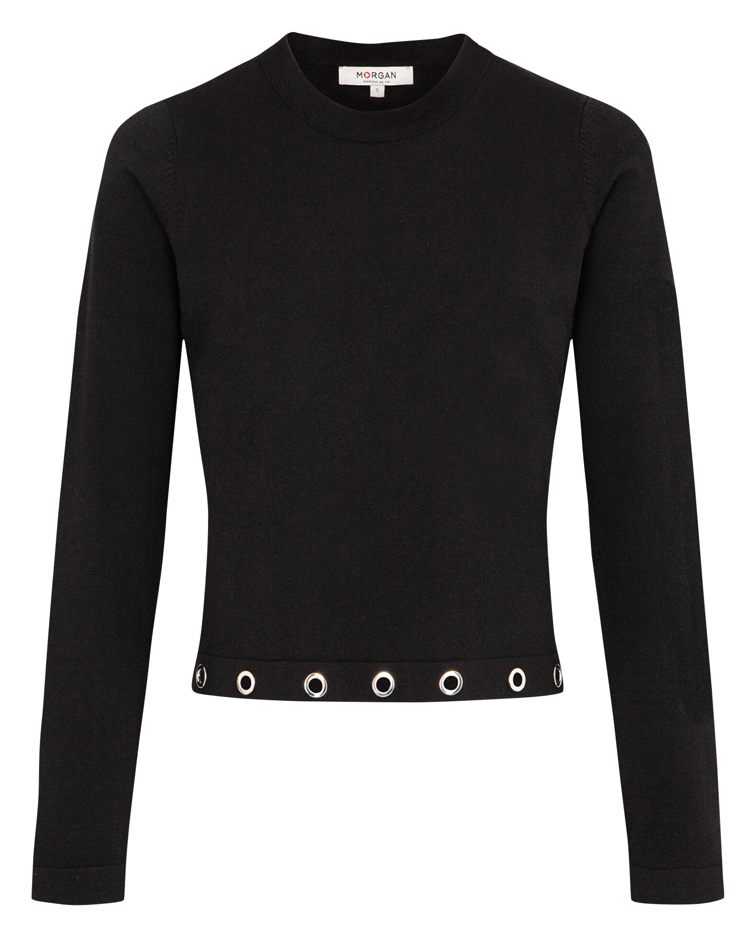 MAYE - Pull col rond| Noir