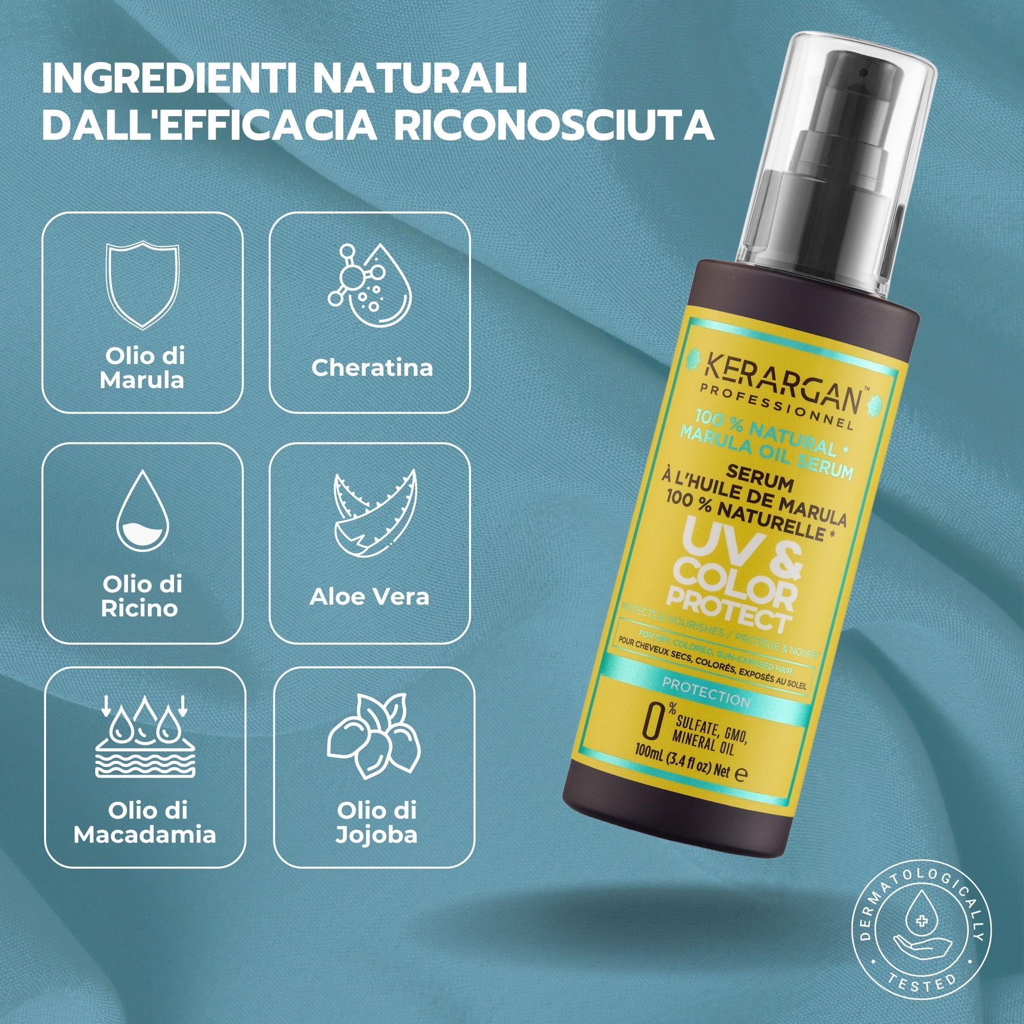 Kerargan - UV & Farbschutzserum mit Marulaöl
