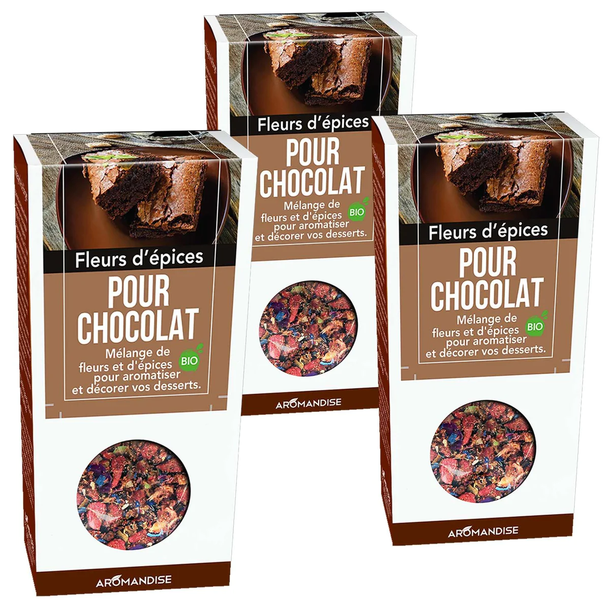 Fleurs d'épices pour chocolat 120 g Aromandise