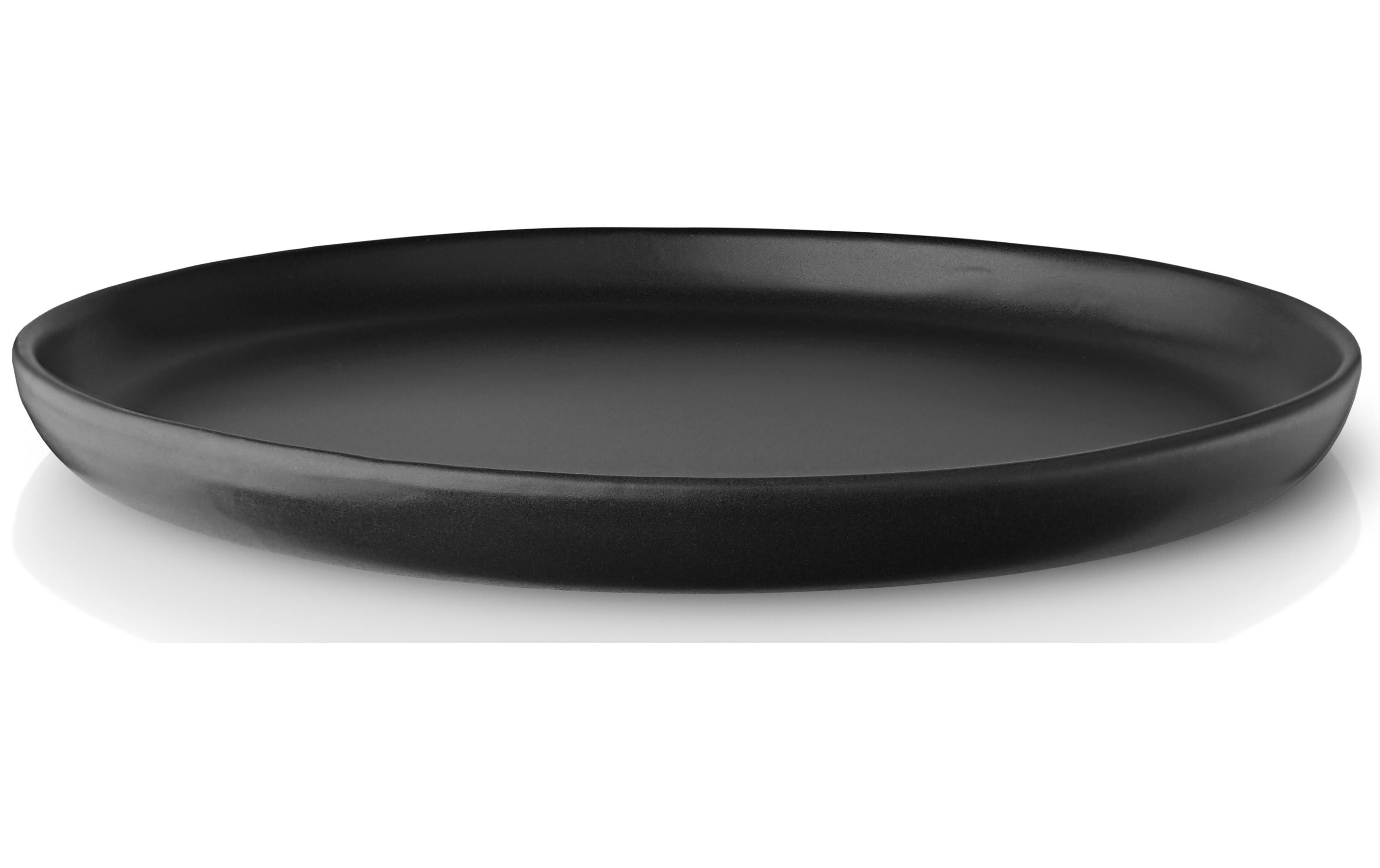 Speiseteller Nordic Kitchen Ø 25 cm, 4 Stück, SchwarzTeller mit senkrechter Kante