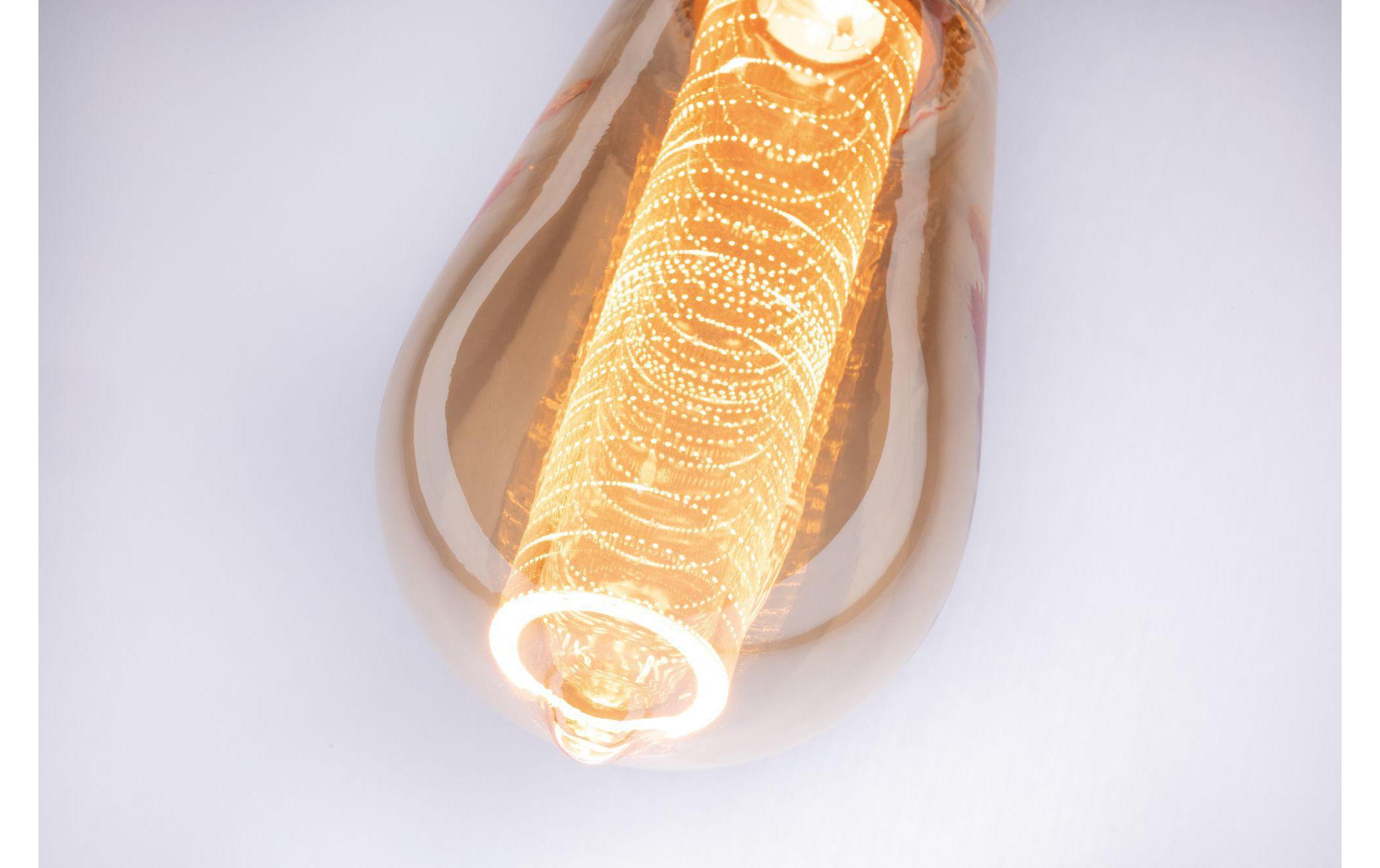 Lampe Vintage Kolben 4 W (21 W) E27 RingmusterVintage-Kolben ST64 mit Innenkolben Ringmuster