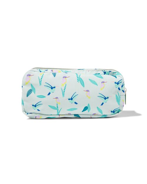 trousse avec double zip oiseaux